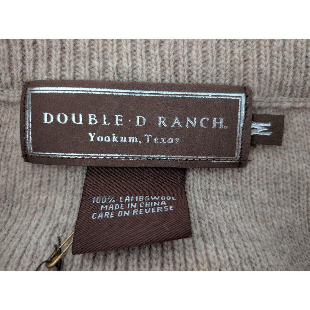 NWT Double D Ranch Lambs Wool Skirt Sz M Fringe Leather Trim Western Deer Rare - Picture 5 of 8